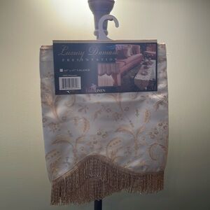 Brand new gold floral damaske valance one piece